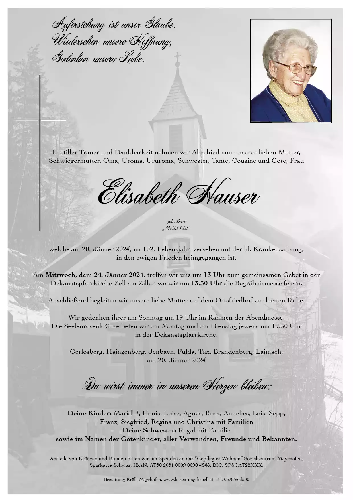 Parte von Elisabeth Hauser